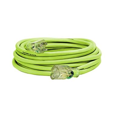 Imagem de Flexzilla Cabo de extensão Pro, 14/3 AWG SJTW, 7,6 m, plugue iluminado, interno/externo, ZillaGreen - FZ512725