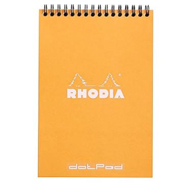 Imagem de Rhodia Blocos de notas encadernados – pontos 80 folhas – 15 x 21 cm – Capa laranja