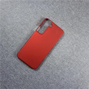 Imagem de Para Samsung A14 A24 A54 A34 A73 A53 A33 A13 Slim Colorido Borracha Fosco Plástico Fosco Capa Dura Para Galaxy S23 Ultra Plus, vermelho, para Galaxy A24
