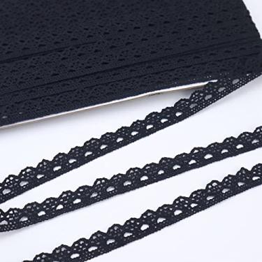Imagem de Fita de renda preta, 30 metros de crochê, acabamento de renda, costura de algodão para artesanato, embalagem de presente, decoração de casamento nupcial, suprimentos para scrapbooking