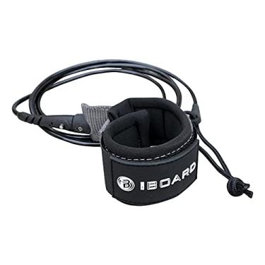 Imagem de iBoard Trela de prancha de surfe para prancha de surfe de 6/7/8/9 pés para shortboard, paddlefboard e softboard 5,5 mm coleira de substituição | Preto e azul