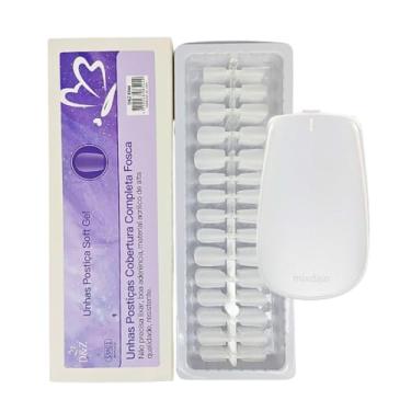Imagem de unha postiça Soft Gel Fosca Quadrada Média 300un 8544