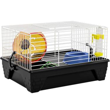 Imagem de Gaiola para Hamster Pronta para Uso com Rodinha e Acessórios