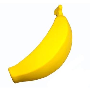 Imagem de WANT CHEW Brinquedo de mastigar barulhento para cães de látex banana 13 cm