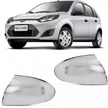 Imagem de Kit Aplique Retrovisor Cromado Fiesta 2002 A 2011 - Shekparts