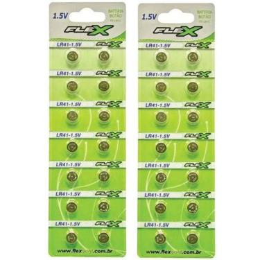Imagem de Bateria Botão Flex Modelo LR41 1.5V 28 Unidades, LR41, FX LR41