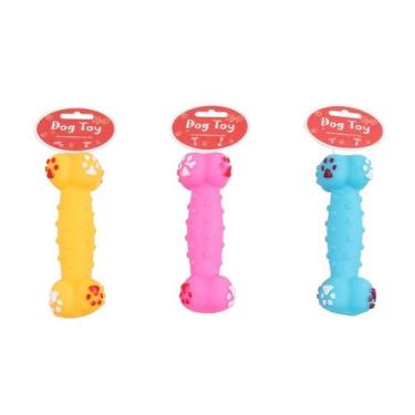 Imagem de Brinquedo Pawspals Vinyl Bone 614 para Cães - Cores Sortidas - Pawspal