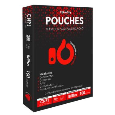 Imagem de Plástico Plastificação Grafity CNPJ (121x195mm) 0,10mm 250 Micras