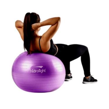 Imagem de Bola De Exercícios 65cm Pilates ROXO Hidrolight