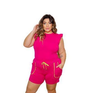 Imagem de Conjunto Plus Size Feminino Short Blusa Varios Tamanho Neon CV001 - sh