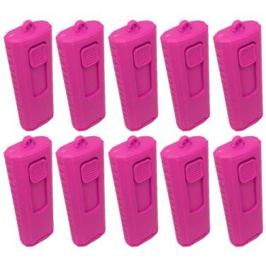 Imagem de 10 Carimbos Automaticos Pocket Stilo 20 - Sem Gravação, Lilas