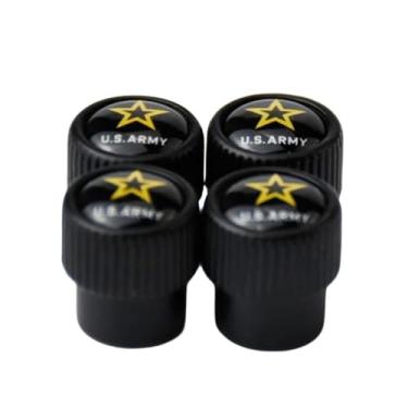 Imagem de Tampa da haste da válvula de pneu com emblema do exército dos EUA para captador de carro, motocicleta, bicicleta, carrinho de golfe, quadriciclo, Spyder, patriotismo, coragem, honra, veteranos,