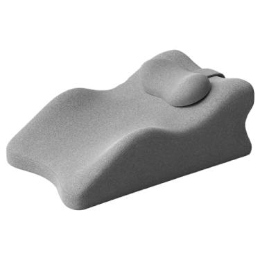 Imagem de Cunha de elevação de perna, travesseiro de apoio de perna de espuma - Cunha de cama de apoio | Almofada de cunha de joelho, almofada de perna de elevação de suporte de tornozelo, cunha de espuma de al