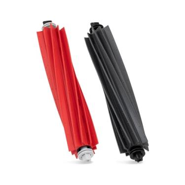 Imagem de Pacote com 2 escovas de rolo de borracha, kit de acessórios de escova principal para aspirador de pó Roborock S8 Pro Ultra, S8, S8+, Q5 Pro, Q5 Pro+, Q8Max e Q8Max+, peças de reposição de escovas de
