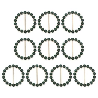 Imagem de PATIKIL Cachecol de seda com clipe de strass cintilante clipes de camiseta amarrada na cintura anéis de fivela de metal fivelas circulares para mulheres moda cachecóis decoração chapéu suporte de