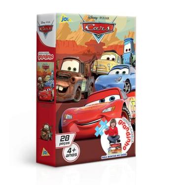Imagem de Quebra cabeça grandinho carros disney 28 peças grandes 4+ - TOYSTER