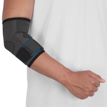 Imagem de Cotoveleira Vollo Relieve com Compressão Direcionada Cinza-G/GG