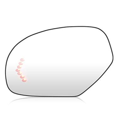 Imagem de Espelho de vidro para visão do lado esquerdo do motorista para Cadillac Escalade/Chevy Silverado 2500HD 3500HD/Suburban 1500/Tahoe/GMC Yukon, Chevy Avalanche/Suburban 2500/GMC Sierra 1500 2500HD 3500 HD HD