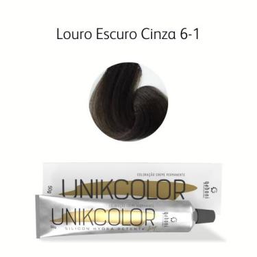 Imagem de Coloração UnikColor 6-1 Louro Escuro Cinza 50gr Gaboni Professional