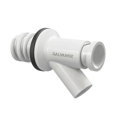 Imagem de GALVANOX Plugue De Drenagem Torneira Projetado Para Refrigeradores Yeti Tundra E Modelos Balde Tanque, Dispensador Água Com Botão Pressão Design À Prova Vazamentos Vedação Dupla (Branco)