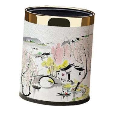 Imagem de WeiLaiKeQi Lixeira de 10L, Lixeira Decorativa e Elegante para Quarto, Hotel, Banheiro, Sala de Estar, Dormitório, Style a
