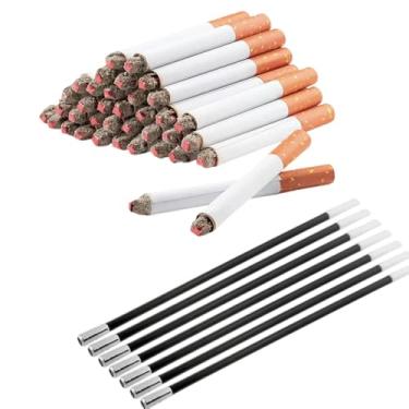 Imagem de CLESEN 7 Porta-Cigarros Longos E 24 Cigarros Falsos Com Fumaça Para Acessórios De Halloween, Fantasias Femininas Como Cruella Deville, O Grande Gatsby, Fantasia Melindrosa Dos Anos 1920, Adereço Fot