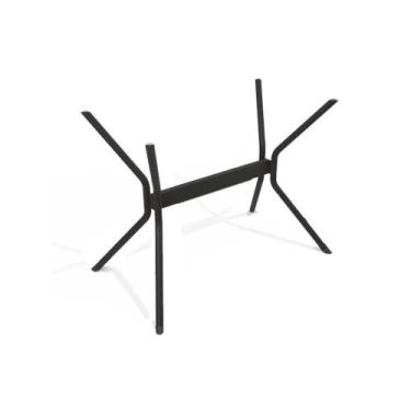 Imagem de Base Mesa de Jantar Loire M031 Aço s/ Tampo Preto - Kappesberg