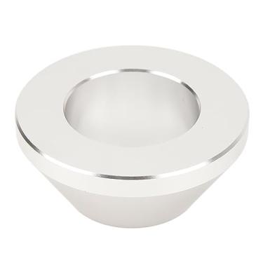 Imagem de Cone de Centralização do Trocador Manual de Pneus, Balanceador de Roda de Alumínio de Tarugo Cone de Retenção para Caminhão de Carro Central de 1,67 pol., Acabamento Prateado