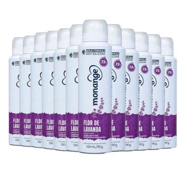 Imagem de Kit Desodorante Aerosol Monange Flor De Lavanda 90g - 12 unidades