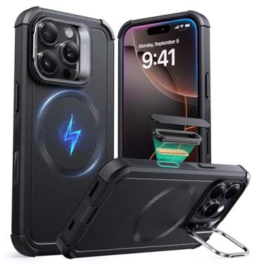 Imagem de ESR para iPhone 16 Pro Max capa, capa MagSafe à prova de choque de corpo inteiro, excede a proteção de nível militar, capa magnética, série Armor, Preto