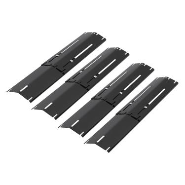 Imagem de GEEKHOM Placas térmicas de aço inoxidável - Peças de reposição ajustáveis para churrasqueiras a gás, duráveis e fáceis de instalar - Ideal para churrasco ao ar livre e cozinhar (preto)