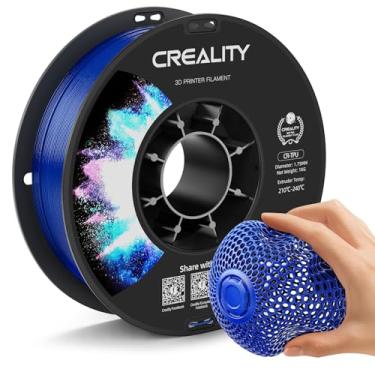 Imagem de Creality Filamento TPU 1,75 mm azul, filamento flexível para impressora 3D TPU 95A, carretel de 1 kg (2,2 lbs), excelente resiliência, resistente ao desgaste, fácil de imprimir, cabe na maioria das
