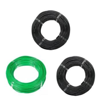 Imagem de Kit 3 Cabo Eletrico Flexivel 2,5mm 100 Metros Fio AntiChama
