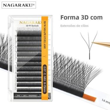 Imagem de Cílios Postiços 3D de Visom Natural - Volume Individual Pré-fabricado,