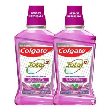 Imagem de Kit 2 Enxaguante Bucal Colgate Total Prevenção Ativa Gengiva Saudável 500ml