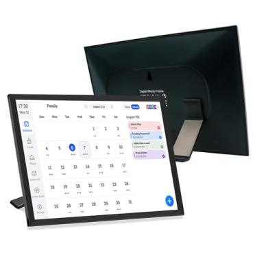 Imagem de Yunir Calendário Digital Wi -Fi, 10.1in HD Touchscreen Planner, Calendário de Parede Eletrônico Com Gráfico de Tarefas e Plano de Refeições para Casa