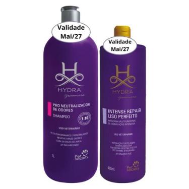 Imagem de Kit Shampoo Neutralizador De Odores 1l E Mascara Intense Repair Liso P
