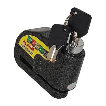 Imagem de Trava de freio a disco de alarme de motocicleta, trava antifurto para roda de segurança à prova d'água, som de alarme de 110 dB
