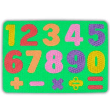 Imagem de Tapete Eva Numero Numérico Símbolos Educativo Quebra Cabeça - YARA, Ve