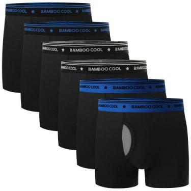 Imagem de Cuecas boxer para meninos, cuecas boxer respiráveis BAMBOO COOL, pacot