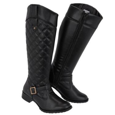 Imagem de Bota Feminina Montaria Super Leve Country Cano Longo Preto - Hype, 36,