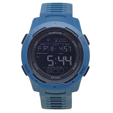 Imagem de Relógio Tuguir Masculino Ref: Tg30399 Esportivo Digital Azul Petróleo