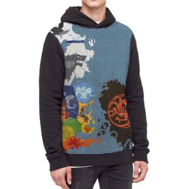 Imagem de Moletom Com Capuz Game Of Thrones Ref:154 - smoke, Preto, P