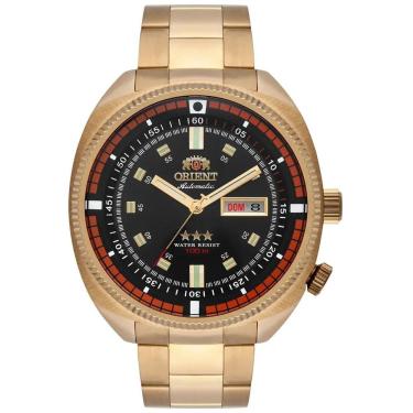 Imagem de Relógio Orient Masculino Automatico Dourado F49gg002nh P1kx