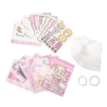 Imagem de Livro de artesanato de maquiagem de papel Alívio do estresse Brinquedo educacional Diversão criativa Kit de atividades de união familiar para crianças Adolescentes Adultos