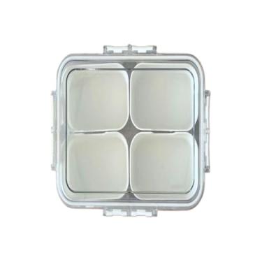 Imagem de Pote Organizador HerméTico Com DivisóRias Para Geladeira - Porta Frios Multiuso Para Verduras - Organizador De Geladeira(4 GRADES (9337))