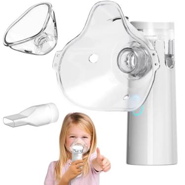 Imagem de Nebulizador Inalador Ultrassonico Portatil Sem Fio Recarregavel USB Silencioso Compacto Criança Adulto Alivio Respiratorio Rinite Asma Gripes Resfriados Sinusite Premium