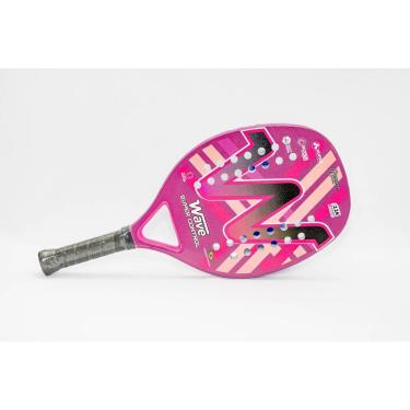 Imagem de Raquete de Beach Tennis Super Control 12K Rosa - Wave-Unissex