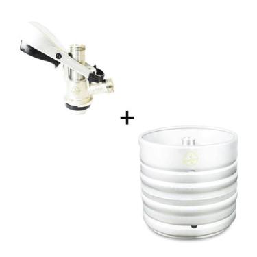 Imagem de Kit Barril Chopp 20 L Com Sifão + Válvula Extratora Tipo S - GoldBeer