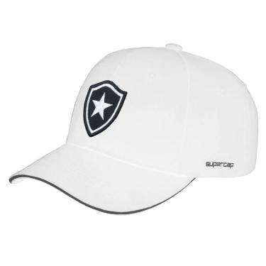 Imagem de Boné Botafogo SuperCap Aba Curva Branco Escudo Bordado - Oficial Tamanho:Único